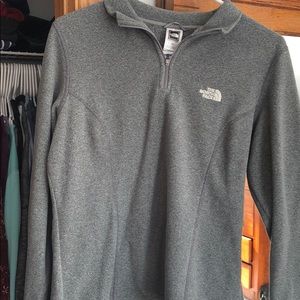 the north face 1/4 zip fleece pullover